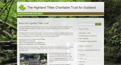 Desktop Screenshot of highlandtitlestrust.org