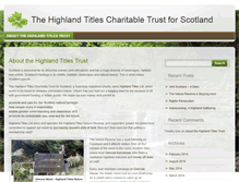 Tablet Screenshot of highlandtitlestrust.org